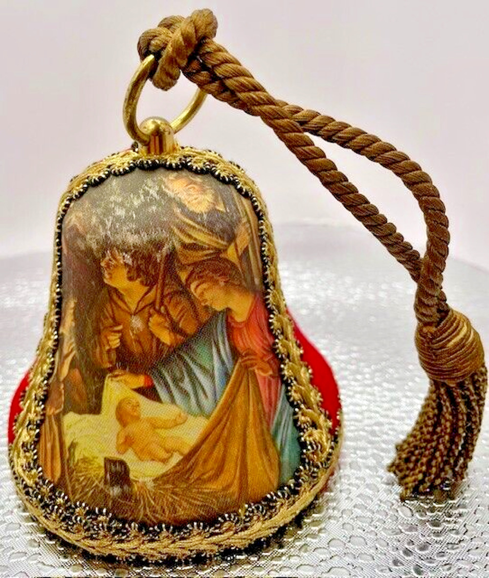 Vintage Christmas Bell 1975 REUGE Ornament First Issue Switzerland Not Working